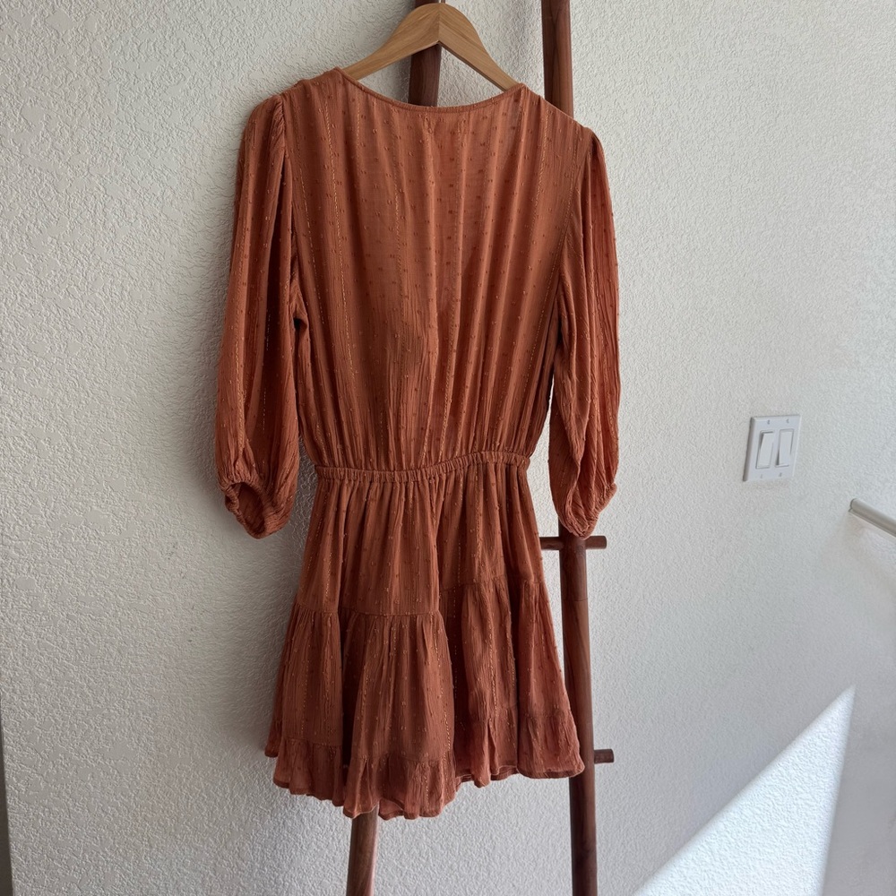 L*Space Stay Golden Beige Putty Tie Front Mini
Dress Size SP Small - Picture 9 of 12